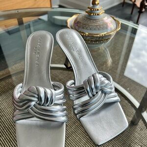 Marc Fisher Silver Sandals